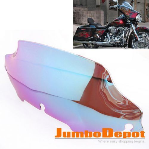 6'' tinted motorcycle windshield fit harley davidson street glide touring bike
