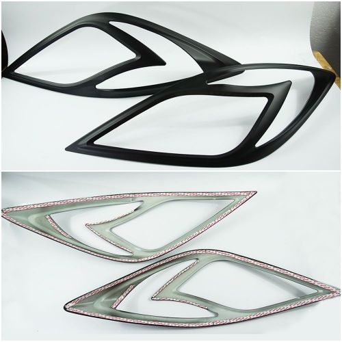 Matte matt black headlight lamp cover pick up mazda bt-50 bt 50 pro 11 12 13 14