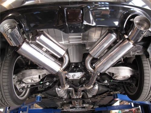 Hi tech stainless dual catback system for 09-16 nissan 370z fairlady z34 vq37