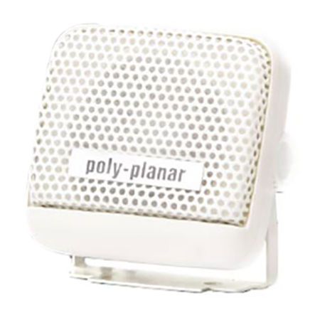 Poly-planar mb21 waterproof marine 8w vhf extension speaker, surface mount white