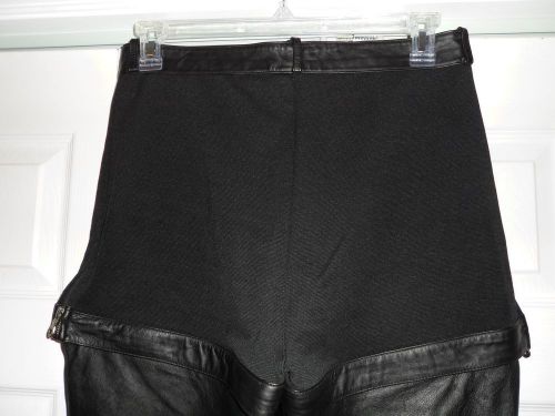 Women's harley-davidson size 14 black leather pants zip off legs to short shorts