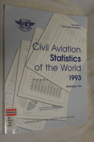 Civil aviation statistics of the world 1993  (1994, paperback)