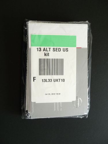 Brand new 2013 nissan altima oem user&#039;s manual guides complete kit 8 pieces nwt!