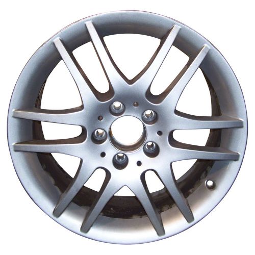 Oem reman 17x7.5 alloy wheel, rim front bright silver full face painted - 65486
