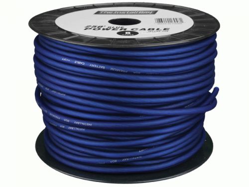 Metra install bay ibpc04-125 value line 4 gauge blue power cables 125ft each new
