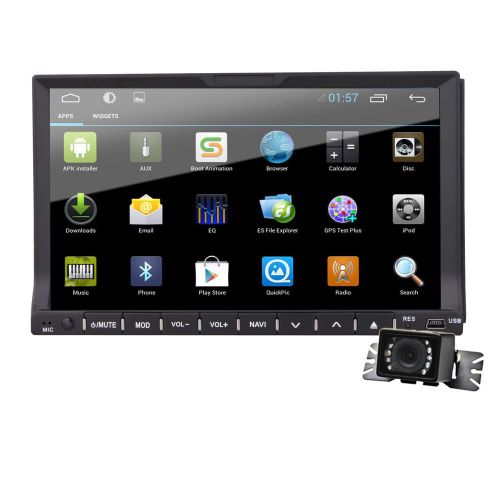1080p car dvd player android 4.4 gps 3g wifi bluetooth mp3 radio usb ipod camera