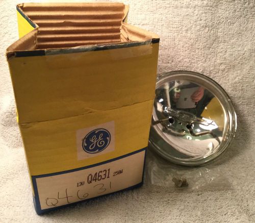 Ge q4631 aircraft light lamp bulb beam 250w 13v par36 nos 4.5" halogen spot