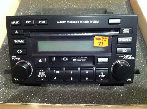 2004-2009 kia sportage 6 disc cd mp3 cass player radio part# 96170-1f100