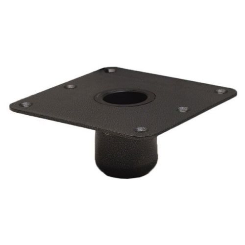 Custom kennedy gray steel 6 7/8 x 6 7/8 inch 7/8 boat seat pedestal post base