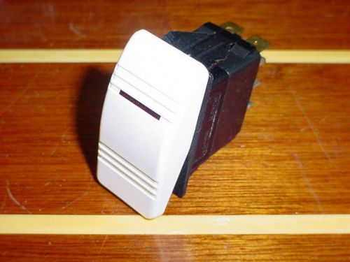 Boat~rv~white~lighted contura rocker switch~carling~3 position~5 blade~12 v~20a