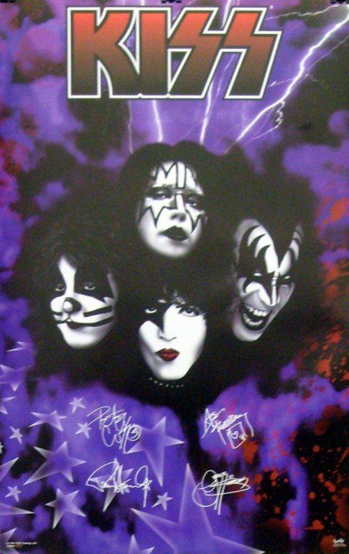 Kiss 1997 sealed lithograph litho poster relic 