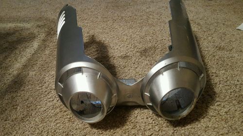 2007-09 yamaha  fz6 exhaust pipe heat shield cover protector 5vx-14708-10