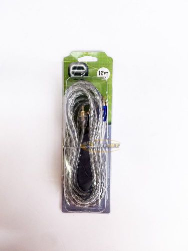 Scosche erca12 12 ft. 2-channel twisted hex rca interconnect audio signal cable
