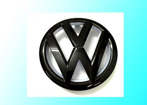 Gloss black &amp; white front grille emblem badge for vw mk6 golf 1.4t 2.0t gti