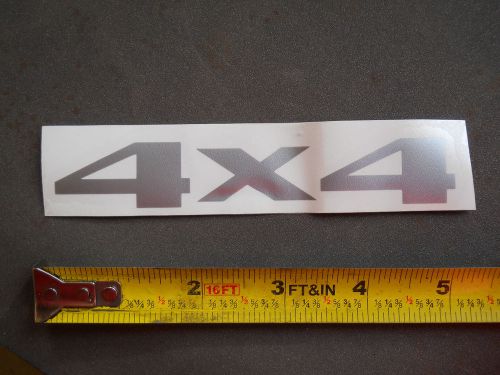 &#034;4x4&#034; decals (pair) for jeep and others - silver