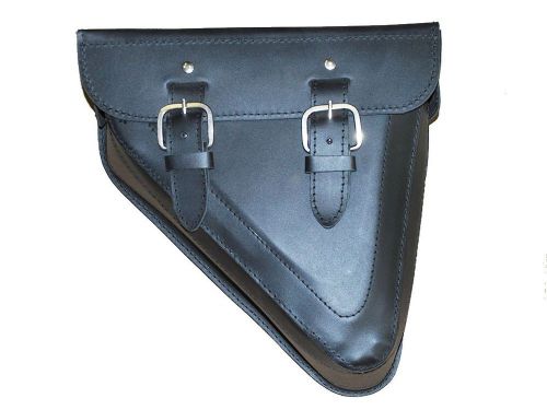 Sportster up to 2004 custom solo leather saddlebag harley bobber softail  0002