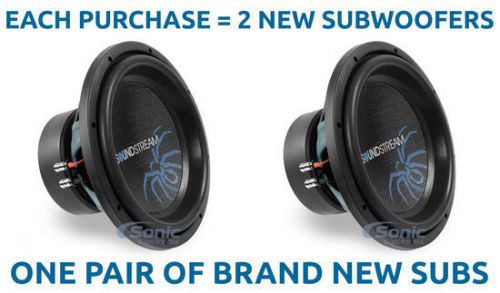 2) soundstream r3.12 12&#034; 800w rms dual 2 ohm reference r3 series car subwoofers