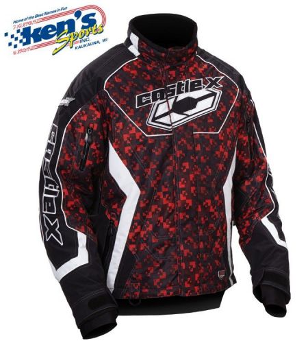Castle x men's red charge mission winter snowmobile jacket 70-020_