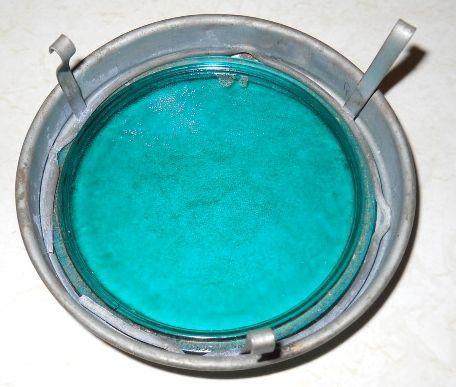 VINTAGE GREEN GLASS CAR AUTO REFLECTOR LIGHT ORIGINAL THICK GLASS, US $24.99, image 2