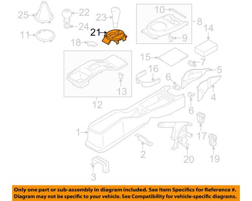 Suzuki oem 10-13 sx4 center console-shift indicator 2815054l30