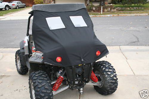 Polaris rzr cargo/bed cover with windows