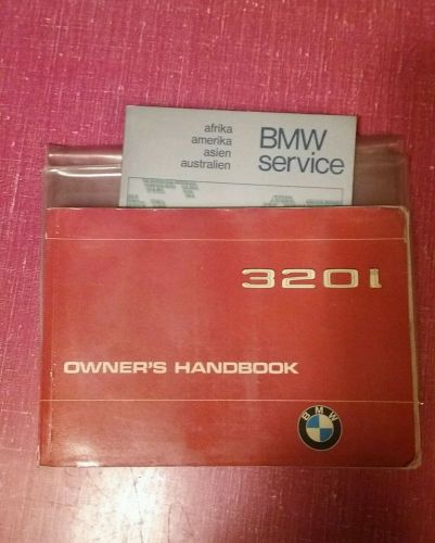 1981 bmw 320i owners manual 1980-83 oem handbook service book