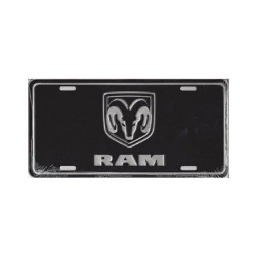 Dodge logo stamped metal license plate - cg1961