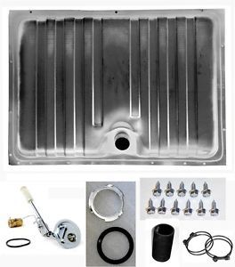 New! 1969 ford mustang gas fuel tank w/ drain plug &amp; sending unit, clamps, hose