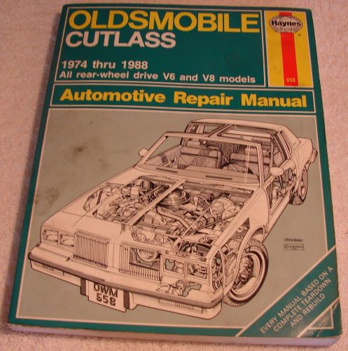 Oldsmobile cutlass 1974-88 rear wheel drive haynes manual for service or repair