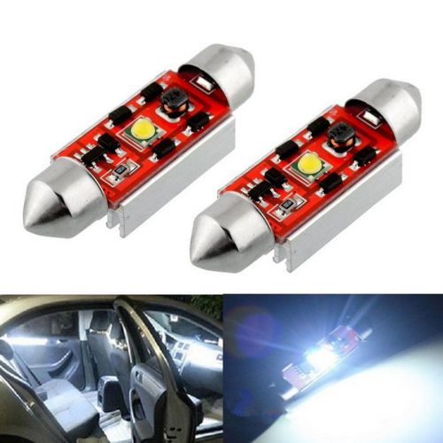 2pcs 1led cree smd c5w car dome lamp source interior light bulb dc12v white 31mm