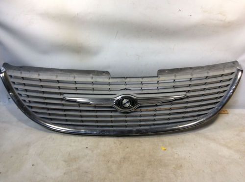 01-07 chrysler town and country front radiator grille cover w/ emblem logo oem j