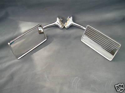 New pair of vintage style rectangular side view mirrors !