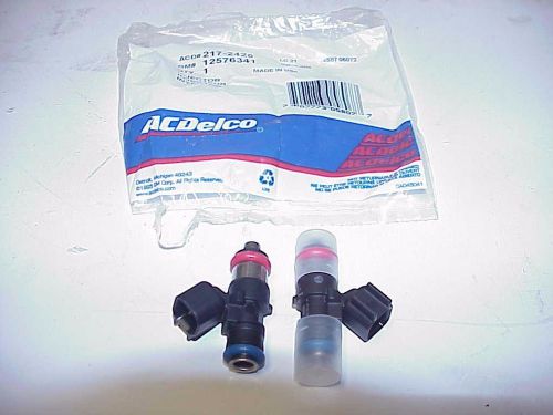 2 ac delco 217-2425 fuel injectors 12576341 ls1 ls2 ls3 ls6 ls7 gm corvette z06