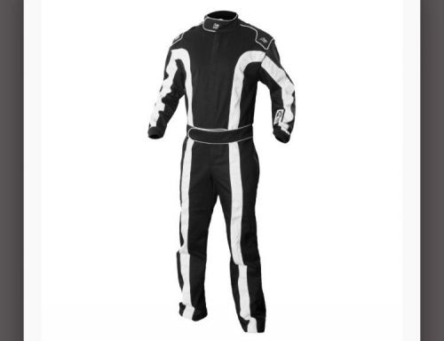 K1 race gear triumph 2 suit black/white large