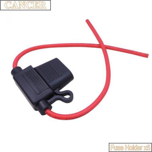 5pcs waterproof inline standard atc blade fuse holders socket for car boat truck