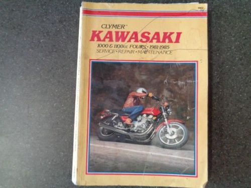 Kawasaki 1000 &amp; 1100cc fours 1981-1985 repair &amp; maintenance book