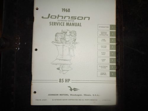 1968 johnson service manual 85 hp  motors @@@check this out@@@