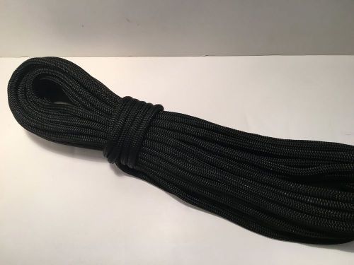 Anchor line 3/8" x 50' black double braid nylon/ rope/dock  made in the usa