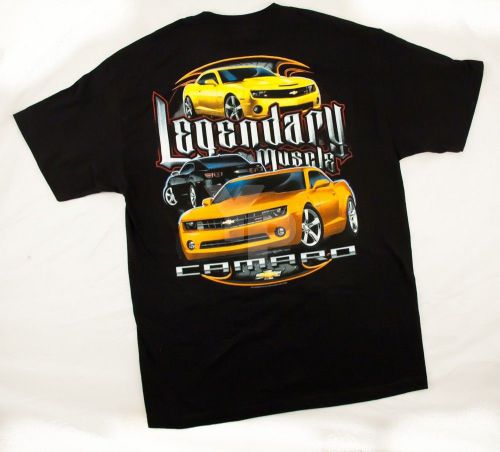 Camaro legendary muscle black short sleeve t-shirt medium