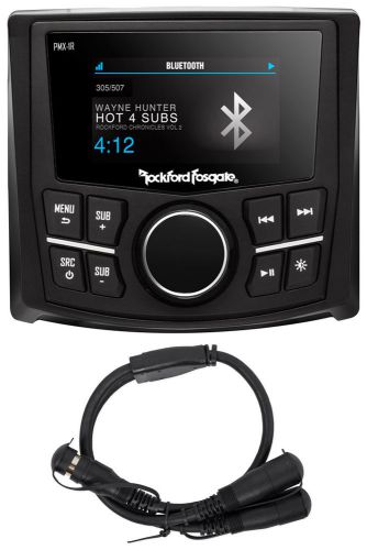 Rockford fosgate pmx-1r marine wired remote w/2.7&#034; display pmx-8bb/pmx-5/pmx-2
