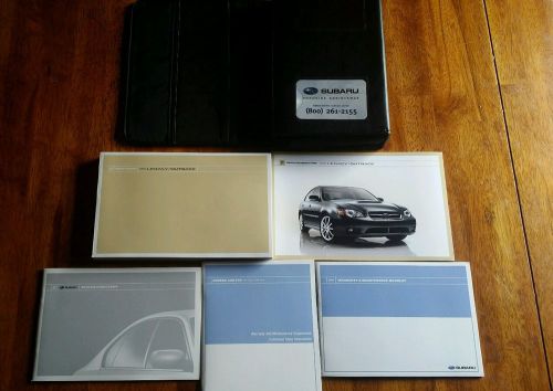 2007 subaru legacy outback owner&#039;s manual and supplements with case