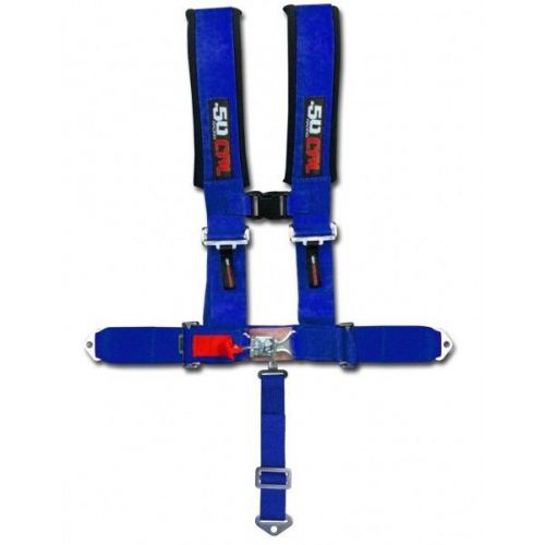 Blue 3 inch 5 point seat belt harness truck jeep off-road utv rzr rhino teryx