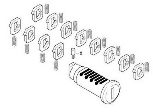Bmw genuine motorcycle case lock cylinder kit hp2 enduro r1200rt r900rt k25h k26
