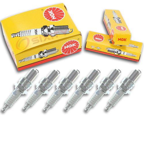 6pcs ngk 4922 standard br6es inboard marine spark plug tune up kit set uh