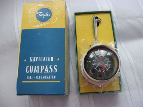 Vintage taylor instruments model 2957 navigator compass/new old stock