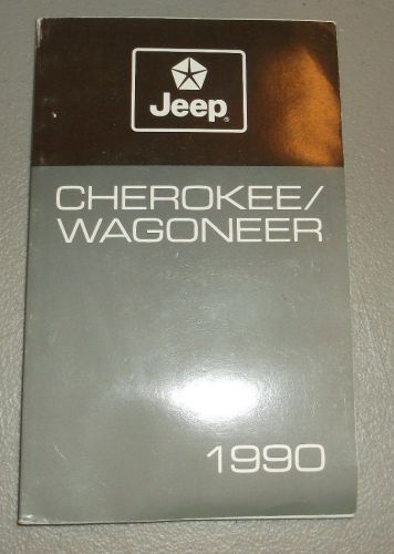 1990 jeep wrangler yj owners manual original