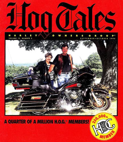 1994 sept/oct harley hog tales magazine -morocco-norway-france-ashville-richmond