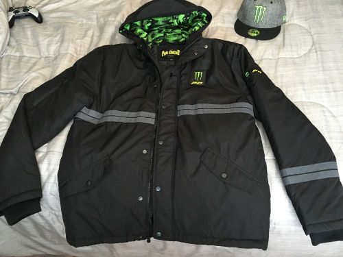 Pro circuit monster energy athlete jacket hoodie perka