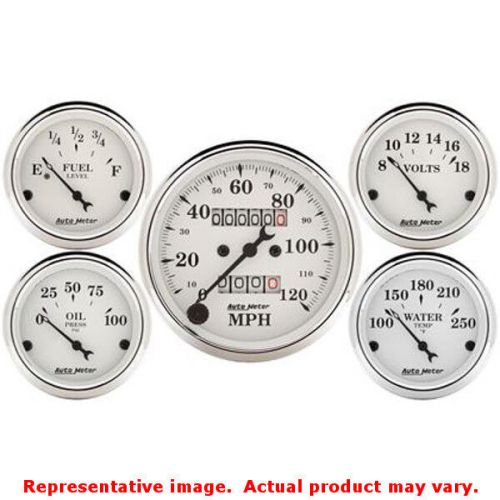 Auto meter 1601 auto meter street rod - old tyme white gauges 3-1/8in &amp; 2-1