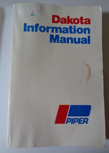 Vintage 1978 Piper Dakota Information Manual PA-28-236 Free Shipping, image 1